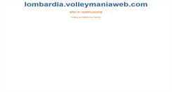 Desktop Screenshot of lombardia.volleymaniaweb.com